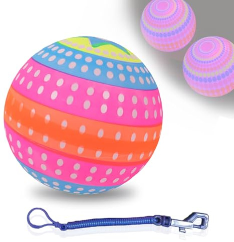 AOUZOVLI Pelota Luminosa para Niños, Pelota Luminosa Intermitente, Educativa para Niños, Juguete De Aprendizaje, Juguete Brillante, Brillante Que Rebota y Brilla En La Oscuridad.