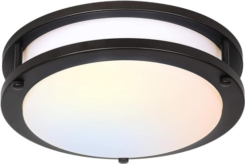 hykolity 10 inch Flush Mount LED Ceiling Light Fixture,17W,1100LM,5CCT