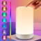 PIKOY Rechargeable Lamp, RGB&10 Brightness Touch 1800mah Cordless & Rechargeable for Bedroom & Touch Lamps Portable Lamp for Bedroom,Night Light Kids Night Light Baby, Adult Gifts