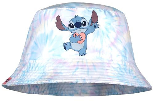 Disney Stitch Bucket Hat for Girls Age 5-12 Summer Hat for Kids Lightweight Breathable Sun Hat Gift for Girls Multicolour