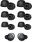 Silicone Earbuds Cap,6 Pairs Galaxy Buds Ear Tips,Replacement Earmuffs Compatible for Samsung Galaxy Buds Pro Earplugs-fit,Galaxy Buds Pro Tips Non-Slip Earplugs Cap (3 Sizes, S M L, Black)