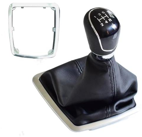 Cakievro 5 6 Gang Schaltknauf Hebel Manuell Fit Für Ford Focus 2009-2011 (schwarz 5S)