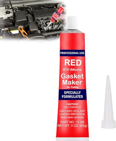 Silicone Rouge Haute Température - Pâte à Joint Moteur, Mastic d'Étanchéité Pour Moteur et Pot d'Échappement