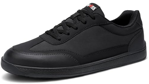 LARNMERN Chaussures de Sécurité Hommes Basket de Securite Embout en Acier Antidérapante Chaussures de Travail Légère Confortable Respirantes(40, Noir)