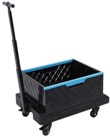 Carrello pieghevole, Carrello a mano multifunzionale, Carrello pieghevole in acciaio inox Poratable Dolly con elevata capacità di carico per lo sport all'aperto la spesa il