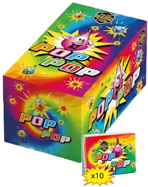 BlasiDi Pop Pop Petardi | 500 pezzi (10 scatoline da 50) – Cipolline da ballo per feste, Capodanno e divertimento per bambini