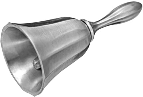 JOINPAYA Campanello da Tavolo in Metallo per Ristorante e Hotel Campana di Servizio Portiere Campanello Manuale Compatto per Cucina Bar e Aula Scolastica Resistente e Leggero