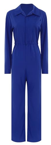Monduelle dam arbetsoverall skyddsoverall blåman overall jumpsuit coverall verkstad arbetsoverall mekaniker arbetskläder, blå, L