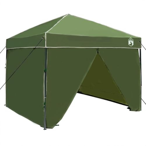 Tente Pop-Up Vert 243 x 243 x 251 cm Tissu | Montage Rapide, Cadre Pré-Assemblé, Sac de Transport Inclus, Hauteur Réglable, Facile à Nettoyer