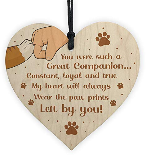 RED OCEAN Cadeau commémoratif spécial pour Chien et Chat - Cadeau Souvenir pour Famille en Bois