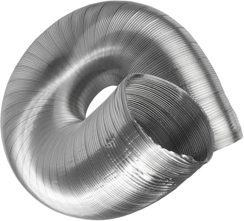Vent Systems Ø150 mm - 1.5 m / Ø6-5ft Round Flexible Aluminium Hose Pipe – Heavy Duty Air Duct Tube for Heating, Cooling, HVAC System, Air Conditioning, Dryer Vents, Exhaust and Ventilation