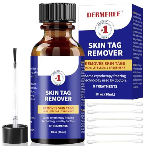 Skin Tag Remover, Verrugas Remover para La Mayoría de Las Partes Del Cuerpo,Equipado con hisopos de algodón, Fácil de Usar,Rápida y Eficaz,30ml