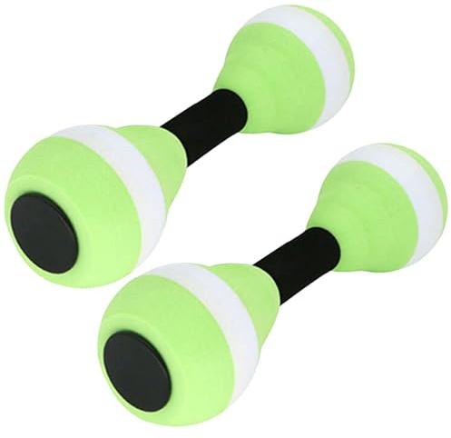 Water Dumbbells, 2 Pieces, Eva-Foam Water Dumbbells, Aqua Fitness Dumbbells, Foam Dumbbells, Water Exercise Dumbbells for Water Aerobics, Aqua Jogging, Water Sports