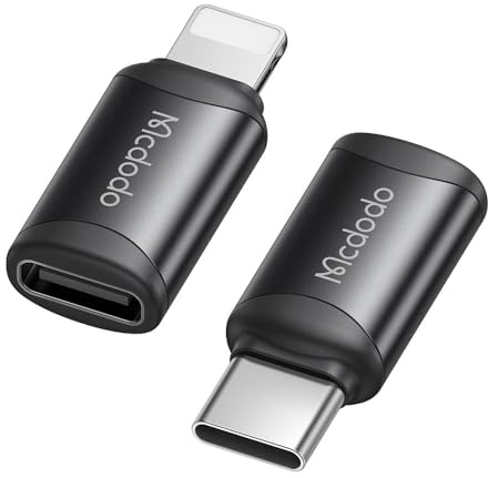mcdodo USB C Lightning-adapter för iPhone iPad Stöder PD snabbladdning från kompatibel med Apple Stöder datasynkronisering och laddning