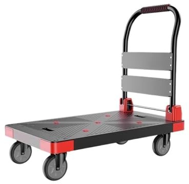 Handkarre, Kleiner Trolley, tragbarer Haushaltsanhänger, Leichter Flachbettanhänger, leiser, Faltbarer Expressanhänger,Transportwagen