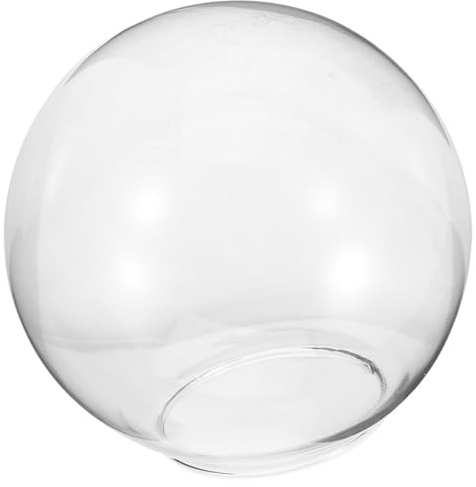 Healeved Pantalla de Lámpara Colgante de Vidrio Globo 15 CM Bordes Redondeados para Reemplazo en Lámparas de Techo