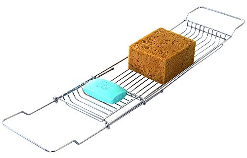 FERIDRAS Francy Tablette Porte Objets pour Baignoire, Chrome, 5 x 65 x 14.5 cm