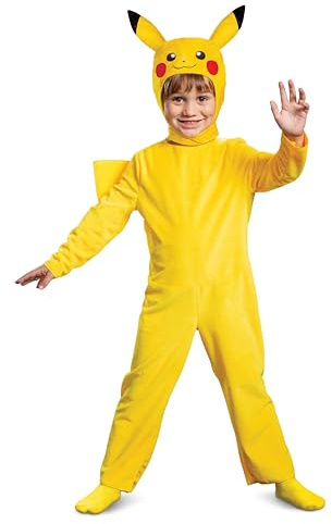 Disguise Pokemon Pikachu Costume Child Pikachu Cosplay Outfit & Headpiece Kids Pokemon Cosplay - 4/6