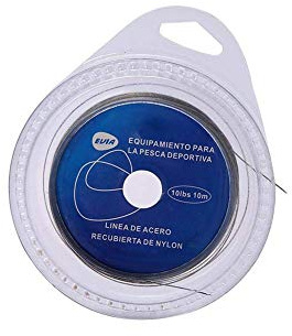 Fishing Line, 5 Types 10 m Durable Braided Line High Sensitivity Fishing Steel Wire Braided Fishing Wire Covered with Plastic(10 lbs) Sportinggoods Fishing Line