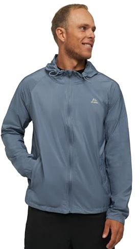 DANISH ENDURANCE Giacca a Vento Donna, Traspirante, Antivento | Giacca a vento leggera, traspirante e ripiegabile, con cappuccio regolabile, per running, trekking e ciclismo