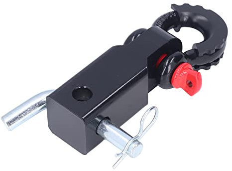 Aramox Gancio di Traino con Gancio di Traino, Gancio di Traino Universale 2 Pollici Ricevitore di Recupero di Veicoli in Acciaio Accessori di Traino in Acciaio per Auto, Camion,