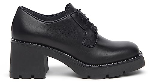 Nero Giardini I308151D Stringate Donna in Pelle - Nero 39 EU