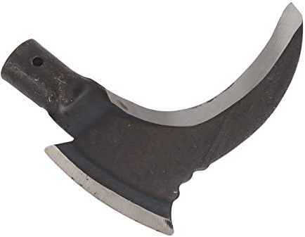 Doppia Falce, 20x14,5x3,4cm Doppia Falce in Acciaio Ad Alto Manganese, per Falciatura All'aperto, Viti, Potatura di Alberi, Taglio di Legna da Ardere, Raccolta del Riso (Testa di Taglio Singola)