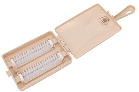 Cepillo Barredor de sofá, Cepillo Barredor de Mesa de Alfombra Resistente Desmontable de Doble Rodillo para Pelo de Mascotas para Cama