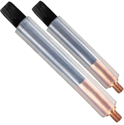 EATBALE M8 Weld Bead Cleaning Brushes for TIG MIG MAG Welding Bead Seam Joint Polishing Machine Extensions 80mm & Regular 60mm Models M8 Type Copper-Head Carbon Fiber Welder Brush Tools (2Pcs)