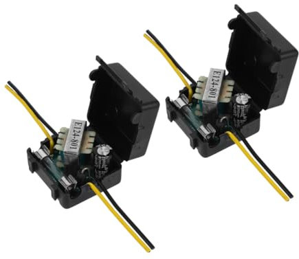 Anneome Filtre d'alimentation Voiture 12v Lot De 2 Réducteur De Bruit Accessoire Audio Compatibilité Installation Facile Filtre Anti-Bruit pour Amplificateur Noir