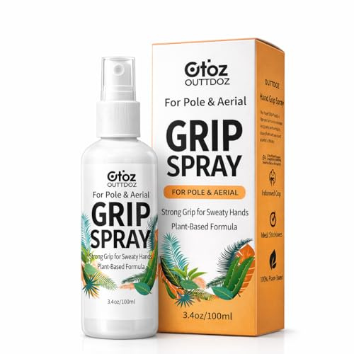OUTTDOZ Pole Grip Spray for Pole Dance & Aerial, Sticky Grip Plant Based
