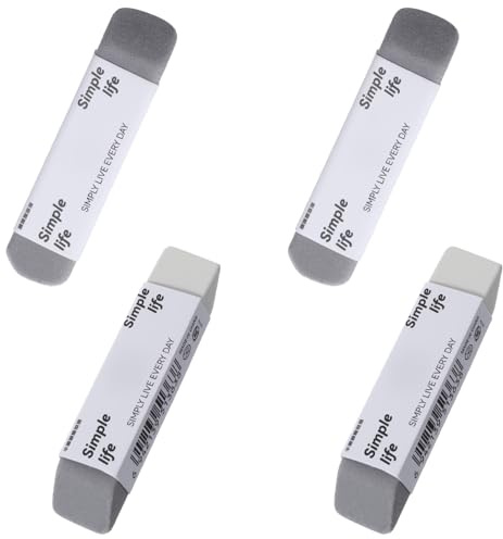 WJIAAA Sand Eraser,Ink Erasers,Frosted Sand Erasers Matte Pencil Eraser Double Head Use for Office Pen Fountain Pen Pencil 4 Pack
