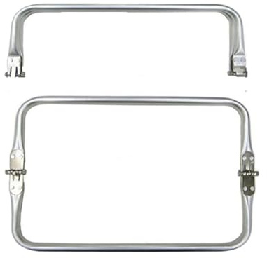 AMENGJ Clutch per Borse Uncinetto 10 Pezzi 20-30 cm Telaio in Metallo Argentato for Borsa Manico in Tubo di Alluminio Accessori Parti Frizione(30cm-10pcs)