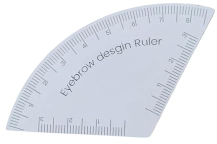 Per Stencil Per Sopracciglia - 5 Cm Righello Per Trucco Per Sopracciglia In PVC, Design A Forma Riutilizzabile Posizionamento Per Modellatore Per Sopraccigli Per Viaggi A Casa Vacanze Viaggi