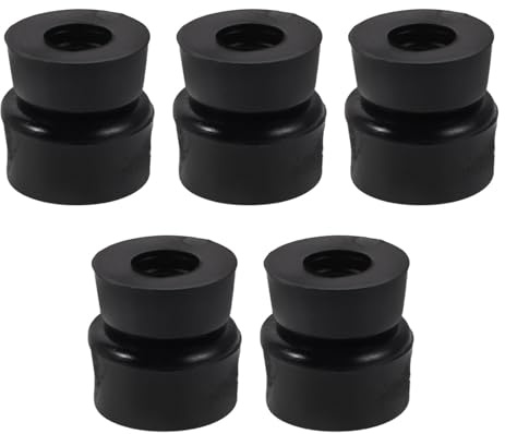 MERRYHAPY Pu Skateboard Bushings Shock Absorption Cushions 10pcs Black Replacement Parts for Skateboard Trucks and Roller Skate Trucks Universal Fit for Teens and Adults