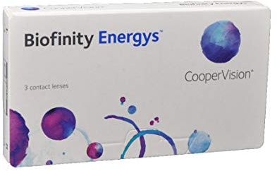 Biofinity Energys - Lentes de contacto esféricas mensuales (R 8.6 / D 14.0 / -3.75 Diop), Pack de 3 uds.