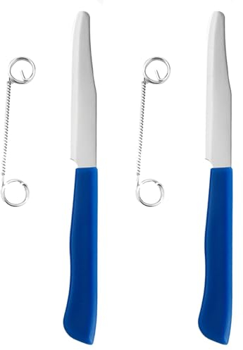 Cuchillos Para Cortar Rápido - 1/2 Juegos Cuchillo De Fruta Multifuncional 3 En 1 | Cuchillo Para Pelar Frutas | Cuchillos De Corte Rápido | Pelador De Patatas Con Resorte Extraíble | Cuchillo Ligero