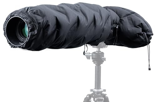 PGYTECH Housse Chauffante Anti Froid pour Appareils Photo DSLR avec Objectif 150-450mm Protection Hivernale Réglable Étanche À La Neige Et À L Eau Manchon Objectif