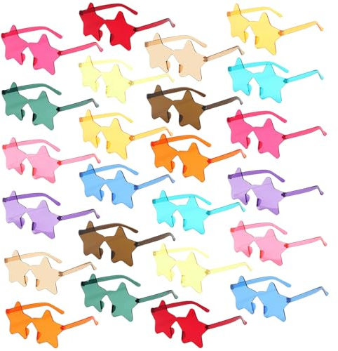 BIRDDIE Lot De 12/24/36 Lunettes De Soleil Étoiles Sans Monture