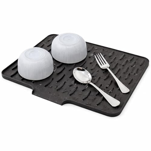 PARENCE - Tapis Égouttoir pour Évier de Cuisine en TPR – Antidérapant, Drainage Rapide, Résistant à la Chaleur – 40 x 32 cm