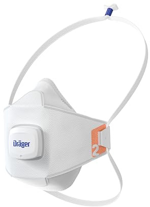 Dräger X-plore 1920+ V - Mascarilla antipolvo FFP2 con válvula y diadema ajustable, antipartículas y aerosoles, talla S, 10 unidades