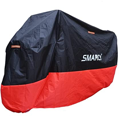 SMARCY® Housse de Protection pour Moto Rouge et Noir XXXL