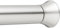 Amazon Basics Telescopic Shower Curtain Pole, 107-185 cm, Nickel