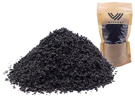 WYSKONT Ghiaia per acquario, colore nero, 10 kg, 1-3 mm, ghiaia per acquario, decorazione per acquario, fondo per acquario, sabbia di quarzo, decorazione per acquario