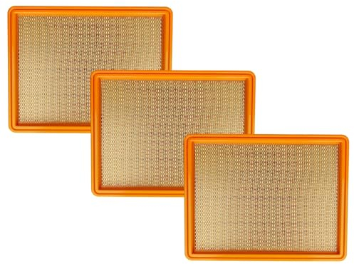 vhbw Set de 3x filtres d'aspirateur compatible avec Kärcher NT 551 Eco, NT 551 Eco M, NT 501 aspirateur - Filtre principal, filtre plissé plat