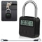 Aoreun Digitale Zeitschloss, Smart Time Lock mit LCD-Display, Wiederaufladbares USB Sicherheits Vorhängeschloss, Zeitschloss Vorhängeschloss für Verhindere schlechte Gewohnheiten- Schwarz