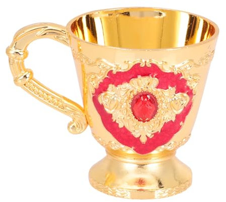 CIYODO Copa De Vino Blanco Europeo Copa De Metal Lujosa Cáliz De Vino Vintage Para Para Fiestas Casa y Bar