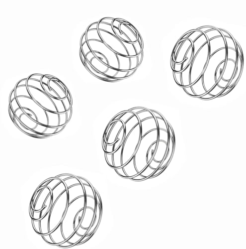 NETUME Protein Shaker Kugel, 5 pcs Edelstahl Shake Mixing Ball fur Eiweiß Shaker,Fitness Shaker,Proteinpulver klumpenfrei,Fit Plastik Bottle Edelstahl Trinkflasche,Thermoflasche,3cm,5cm