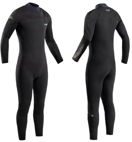 Osprey Unisex 3mm Eco Friendly Wetsuit, Adult Full-Length Neoprene Surf Wetsuit for Men and Women, Multiple Sizes, Black L