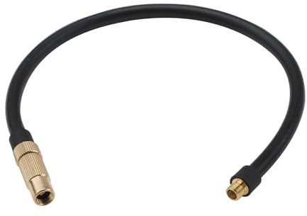 2-in-1 Schrader Presta Valve Adapter 40cm/15.7in Bike Pump Inflator Adaptor Extension Tube Hose for Portable Air Compressors Car Bike Bicycle Motorcycle Tyre Air Pump Inflator Replacement Hose